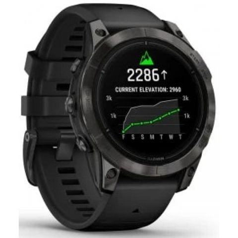 Garmin epix Pro (Gen 2) Sapphire 47 mm Carbon Gray DLC Titanium / Black Band (010-02803-11)