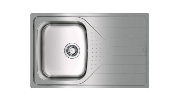 Мойка из нержавеющей стали с 1-ой чашей / Врезной монтаж UNIVERSE 45 T-XN 1B 1D MATT