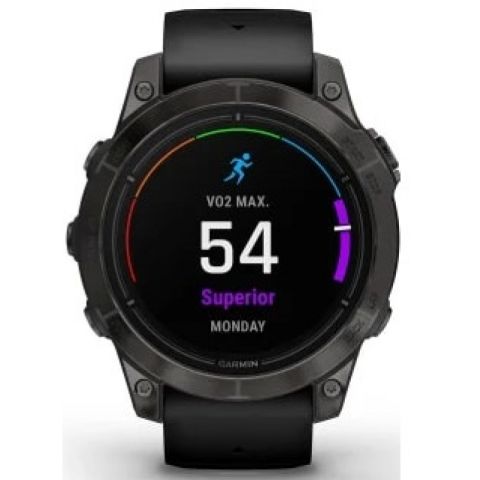Garmin epix Pro (Gen 2) Sapphire 47 mm Carbon Gray DLC Titanium / Black Band (010-02803-11)
