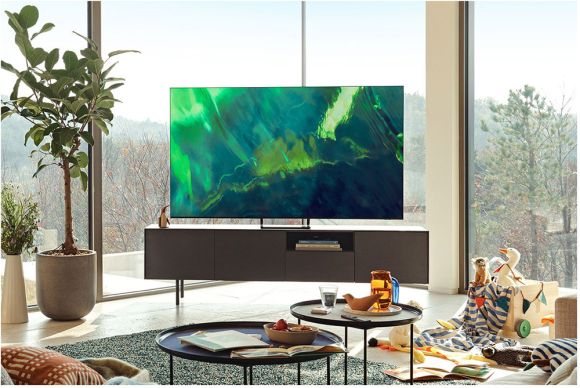 Телевизор Samsung 55" серия 7 QLED 4K Smart TV 2021 Q70A серый